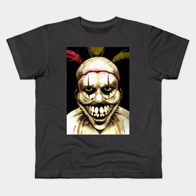 Twisty The Clown Kids T-Shirt by Mikekimart